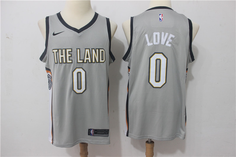 Men Cleveland Cavaliers #0 Love Grey Game Nike NBA Jerseys